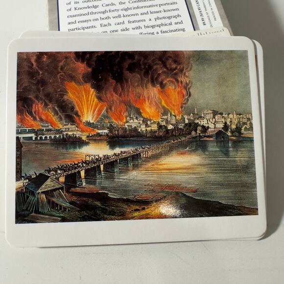The Civil War "The Union" &"The Confederacy" Library Of Congress Knowledge Cards - Picture 4 of 5